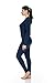 Thermajane Long Johns Thermal Underwear for Women Fleece Lined Base Layer Pajama Set Cold Weather (Small, Navy)