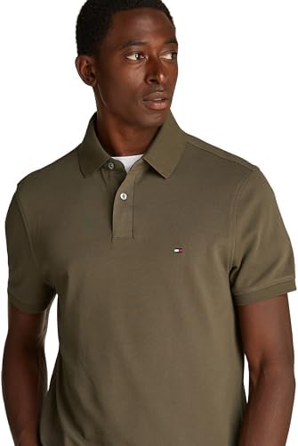 Uomo Maglietta Polo Maniche Corte 1985 Regular Fit, Verde (Army Green), M