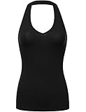 FPT Womens Basic Cotton Spandex Halter Top