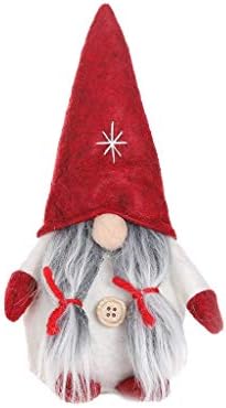 Lookhy Merry Christmas Handmade Santa Cloth Doll Birthday Present For Home Christmas Holiday Decoration Christmas Decoration Christmas Decoration Faceless Doll (#13)