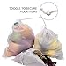 Earthwise Reusable Mesh Produce Bags - TARE WEIGHT TAGS on every bag Premium MACHINE WASHABLE Grocery Set of 9-3 Different Sizes 12x17in, 12x14in, 12x8in