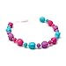 Chew Necklace Silicone Oral Sensory Autism ADHD Chewable Child Size 18'' - Bitey Beads (Pink/Purple/Turq)