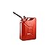 Wavian USA JC0020RVS Red Authentic NATO Jerry Fuel Can and Spout System (20 Liter) primary