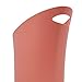 Umbra 082610-180 Skinny, Coral Sleek & Stylish Bathroom Trash, Small Garbage Can, Wastebasket for Narrow Spaces at Home or Office, 2 Gallon Capacity, Single Pack