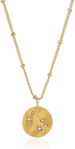 SEQUIN Womens Taurus Stellina Necklace, Gold, Adjustable