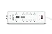Digital Energy 10-Outlet Straight Plug 4050 Joules Heavy Duty Surge Protector (25 FT, WHT)