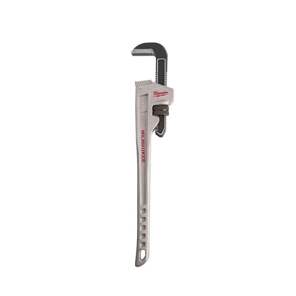 Milwaukee 48 22 7224 24-Inch Aluminium Pipe Wrench - Red/Black/Silver