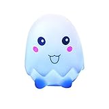 Zjskin 1 Piece Cute Colorful Flash Egg LED Night Light