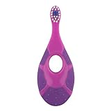 Baby and Toddler Toothbrush 4 Pack, Safe, Ergonomic, Easy to Hold for Parents and Little Ones, BPA Free, by Gold Mountain Beauty, for 0 to 2 Years Old, Purple