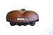 Seat, city bike Saddle PLUSH for Women and Men Cruiser, with elastomer, Brown