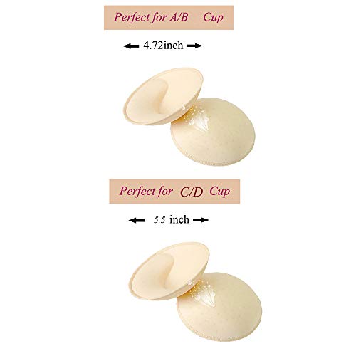 Bra Insert Pads 2 Pairs,ONDY Round Breast Enhancers,Invisible Bra Push Up Pad for Yoga Sports Bra