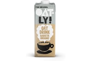 Oatly Barista Organic Oat Drink – Shelf-Stable, Organic, Creamy, Dairy-Free Coffee & Latte Alternative, 1L