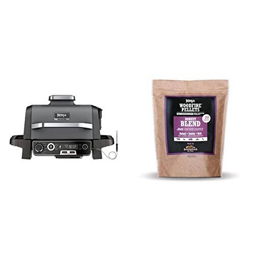 Ninja OG751 Woodfire Pro Outdoor Grill with BuiltIn Thermometer, 7in