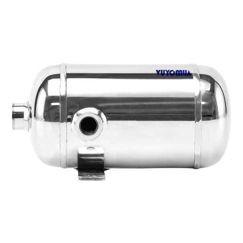 VUYOMUA ステンレス 空気 収納 小型 圧力 タンク エアー収納 エアーコンプレッサー エアーストレージ(0.5L 二分穴スムース)
