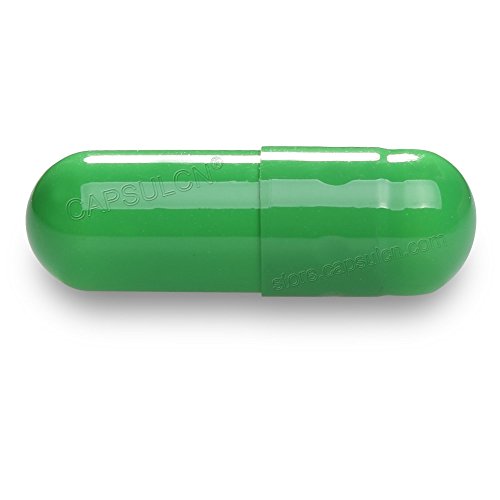 CapsulCN. Empty Gel Caps Empty Gelatin Capsules, 1,000pcs, Size 00,Apple Green ,Separated