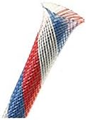 Techflex PTN0.38PT25 Flexo PET 3/8" Braided Cable Sleeve Patriot Color 25 Feet