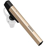 Anbes Ultralight Bluetooth Headsets Bluetooth CSR4.0 Aluminum Wireless Hands-free Headset Headphone Earbuds with Built-in Mic for iPhone,Samsung,iOS and Android Smartphones (Gold)
