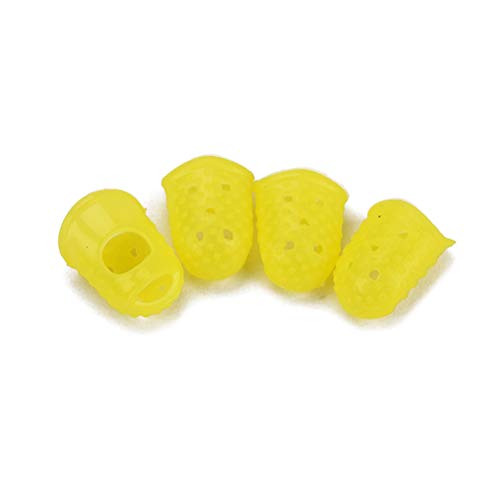 image for LIOOBO 4pcs Guitar Fingertip Protectors Silicone Finger Guards Finger 