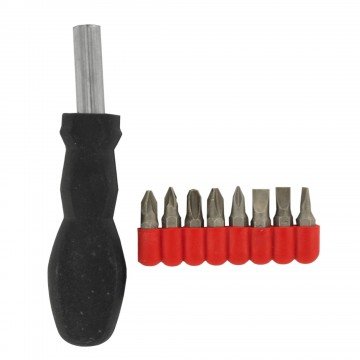 Click Here to See More Images Screwdriver Set with 8 Interchangeable Bits for Travel or Compact Storage - Thacher's Nook
