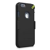 PureGear HIP Case+ for iPhone 6s/6 - Black/Green