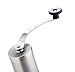 British Designed Manual Coffee Grinder for Travel, Camping & Home. Bag, Clip, Measuring Scoop. Brushed Stainless Steel, Ceramic Blade, Conical Burr Mini Mill, Stencil. ONLY 2 LEFT (3/19/2019)