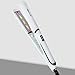 MaikcQ Titanium Infrared Flat Iron, Professional Hair Straightener with Digital LCD Display, Dual Voltage Adjustable Temp, Auto Shut-Off Salon Tool for All Hair Types -1 Inch White
