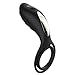 Vibrating Penis Ring with Testicle Ring 7 Vibration Modes for Men Longer Lasting Erections, PALOQUETH Rechargeable Double Cock Ring Clit Vibrator for Couple or Solo Play