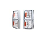 CHROME AMBER SIGNAL PARKING CORNER LIGHTS LAMP K2