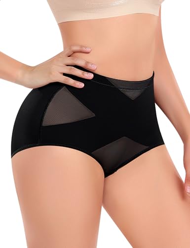Werena High Waisted Tummy Control Shapewear Panties for Women Body Shaper Underwear (#B Black-619,Small) at Amazon