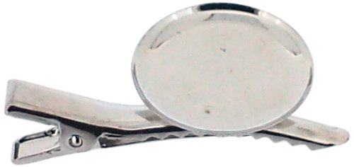 Trimweaver 24-Piece 25mm Pad Brooch with Dual Clip, 1-Inch
