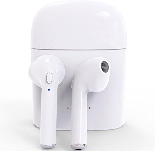 iPhone Wireless Earbuds with Charging Case | Bluetooth Twin Ear Headset For iPhone 6,6s,6s Plus, 7, 7 Plus, 8, 8s ,X , iPad, Android, Samsung; Lightweight, Secured, Multi Function Button, 30 Ft Range