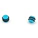 Blue Magnetic Design - Acrylic Fake Plugs - Cheaters - 0G Gauge - 8mm