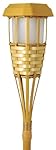 Moonrays 91206 Solar Powered Tiki Torch LED Path Light, Natural