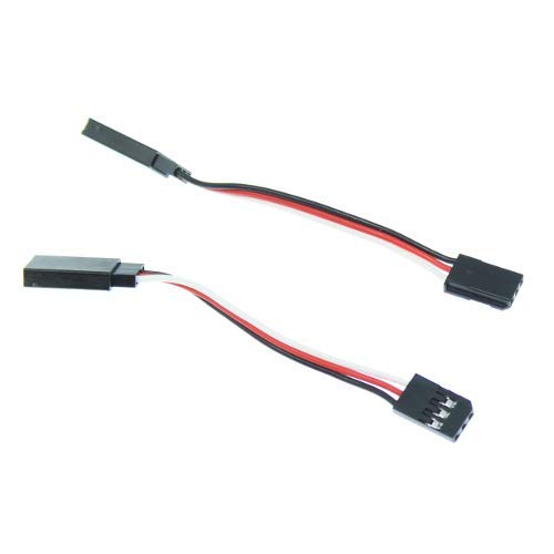 Redcat Racing Rer11417 Extensions for ESC & Servo (2Pcs), Black