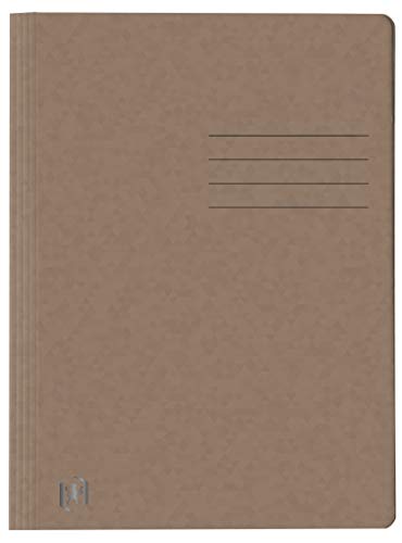 Oxford 400116200 Lot de 25 chemises Top File+ extra fines en carton 390 g Format A4 marron