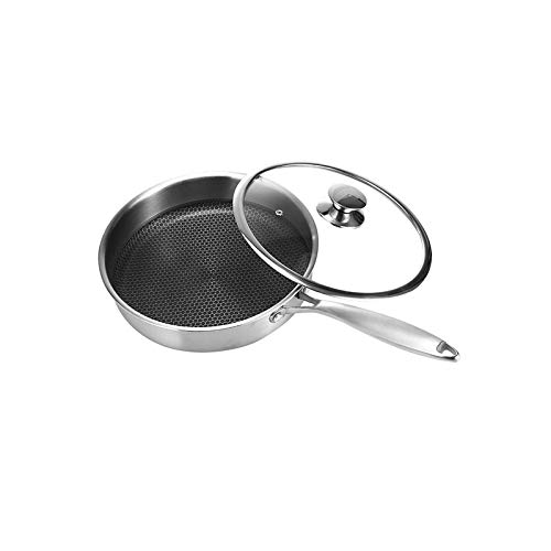 Wok, Stainless Steel Wok, Non-Stick Pan, Uncoated, Non-Oily Stove, Induction Cooker, Household Multifunctional Cookware