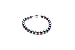 HinsonGayle AAA Handpicked 6.5-7mm Multicolor Black Round Freshwater Cultured Pearl Bracelet Silver