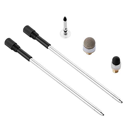 Capacitive Stylus Pen with Ballpoint Pen Writing ,Penyeah 4-in-1 Touch Screen Stylus—Writing Pen &Disc Tip & Mesh Fiber Tip & Rubber Tip,Stylus Pen For Touch Screen Devices--Black - Thumbnail 6