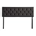 LUCID Mid-Rise Upholstered Headboard - Adjustable Height from 34” to 46” - Twin - Charcoal