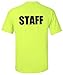 STAFF | Neon Two Sided Print - Event, Concert, Party, Festival Unisex T-shirt