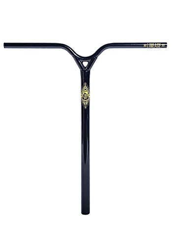 Phoenix Lineage Chromoly Steel Pro Scooter Bars - 34.9mm Oversized (Black/Gold)