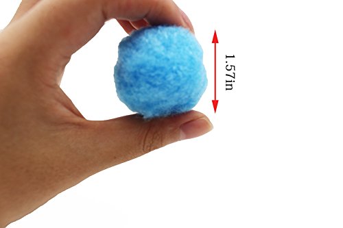 QICI 100 Pack 1.5 Inch Assorted Pom Poms for DIY Creative Crafts Decorations, Assorted Colors