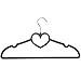 Home-it 30 Pack Clothes Hangers Gray Velvet Hangers LOVE SHAPED Clothes Hanger Ultra Thin No Slip