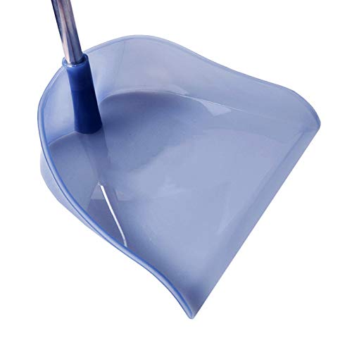 Hisoul Broom and Dustpan Set - Comfortable Grip Clean Long Handled Broom Dustpan Combo for Home Kitchen Room Office Lobby Floor Use Upright Stand Up Broom (♥ Gray)