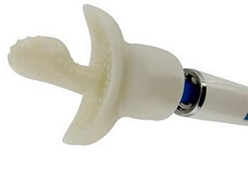 Wet Goodz Branded White G-Spot G Tip Attachment for Hitachi Magic Wand and Compatible Wands by Wet Goodz