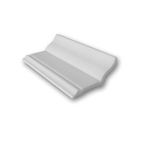 Orac Decor Crown Molding CX141 Primed Polyurethane 4" Sample H: 2-3/8" Proj: 1-1/4" Face: 2-5/8"