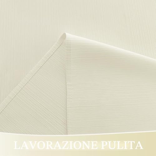 Softalker Round Tablecloth 160 cm Beige Stain Resistant Waterproof with Linen Texture, Elegant and Durable, Tablecloths for 4-6 Seats, Ideal for Outdoors, Gardens, Balconies, Parties, Birthdays, Spring