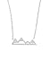 Altitude Boutique 18kt Gold Mountain Necklace for Women | Gold or Silver Plated Mountain Jewelry | Lightweight, Hypoallergenic, Waterproof Chain (Silver)
