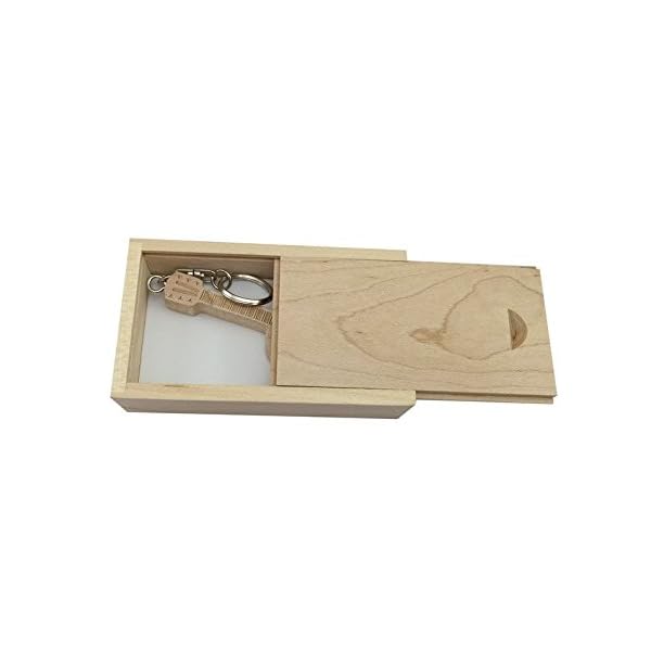 USB-Stick aus Ahornholz in Form einer Gitarre in Holzbox Maple Wood 3.0/16GB – Bild 3