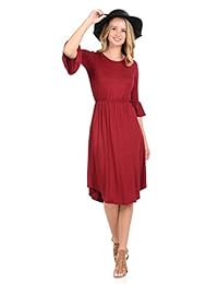 Pastel de Vivienne - Vestido de mujer con mangas acampanadas